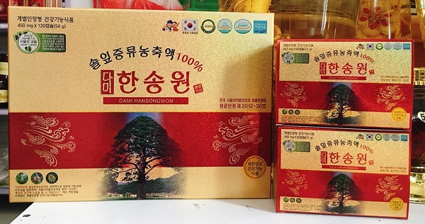 Tinh dầu thông đỏ Dami Hansongwon hộp 120 